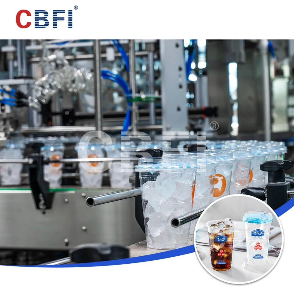 Ecossistema autônomo de produção de copos de gelo CBFI
