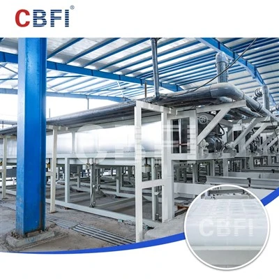 CBFI 800 toneladas de planta de gelo com bloco de resfriamento direto para resfriamento de peregrinação no Oriente Médio