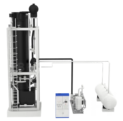 Máquina de gelo com tubo de refrigerante de amônia CBFI de 60 60 toneladas por dia