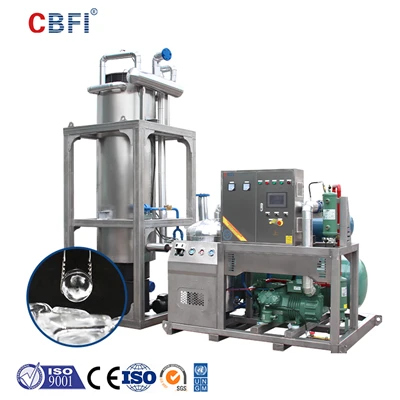 Máquina automática de fazer gelo resfriada a água 20ton/24h